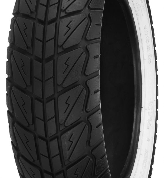 Shinko SR723 130/70-12 Rear Tubeless Scooter Tyre (White Wall) main image 1